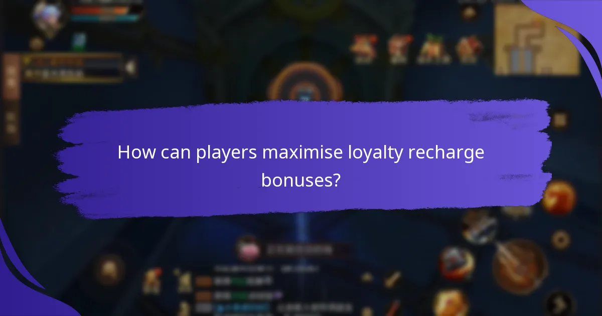 Who qualifies for loyalty recharge bonuses?