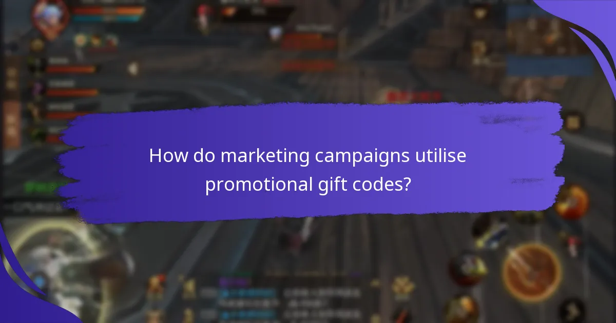 How do marketing campaigns utilise promotional gift codes?