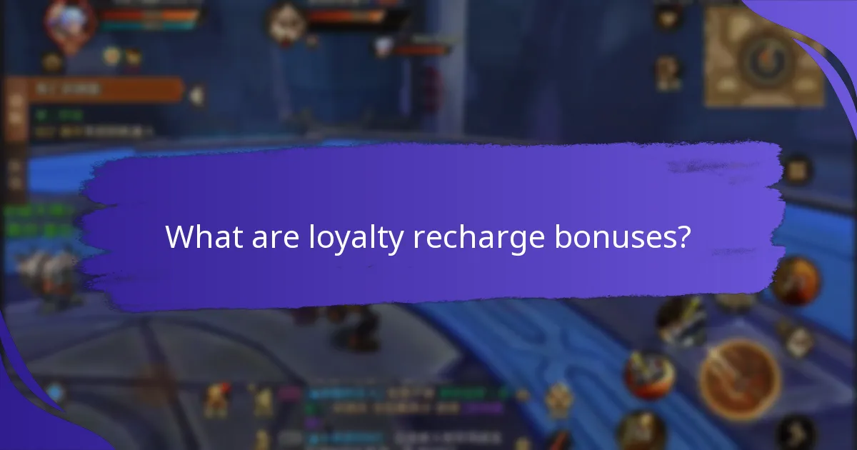How do loyalty recharge bonuses compare across platforms?