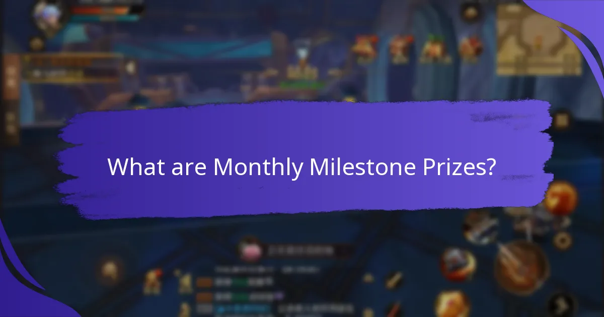 How to participate in Monthly Milestone Prize programs?