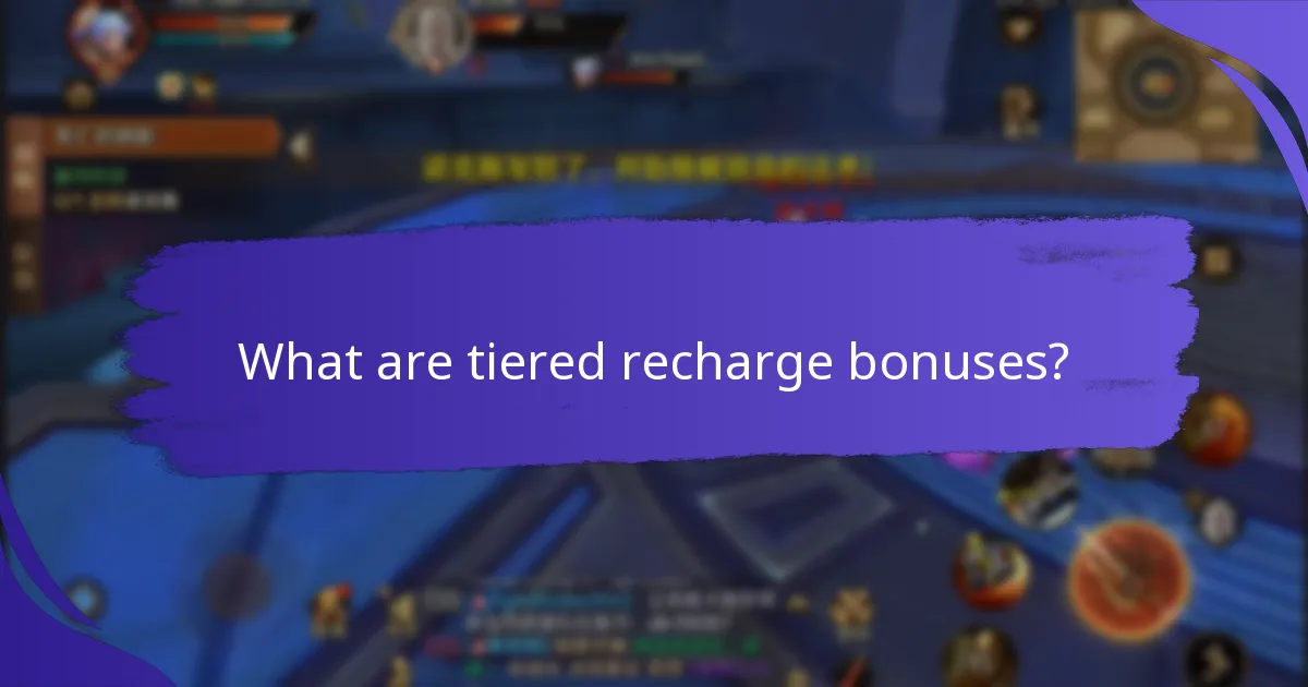 How do tiered recharge bonuses compare to other loyalty programs?