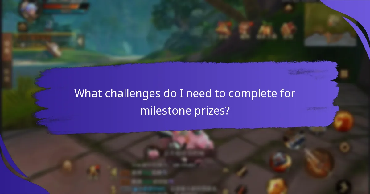 When do milestone prize events take place?